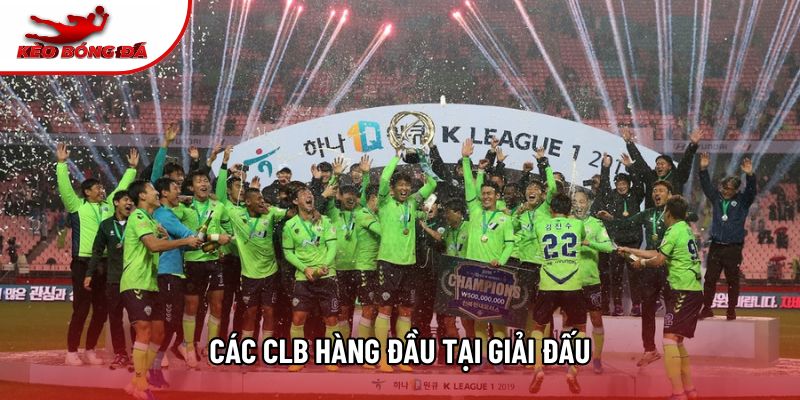 Các CLB hàng đầu tại giải đấu Các CLB hàng đầu tại giải đấu